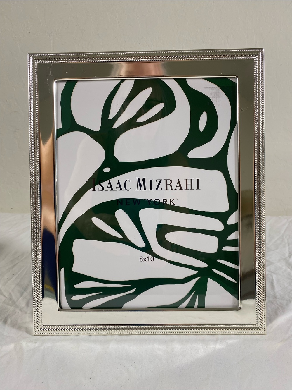Isaac Mizrahi Silver Picture Frame with ornate trim 8x10